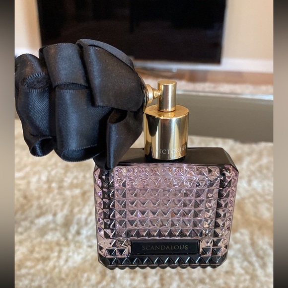 Empty Victoria Secret bottle purple glass w/atomizer used - Picture 2 of 7